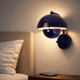 Opviq Lámpara de Pared Azul Marino
